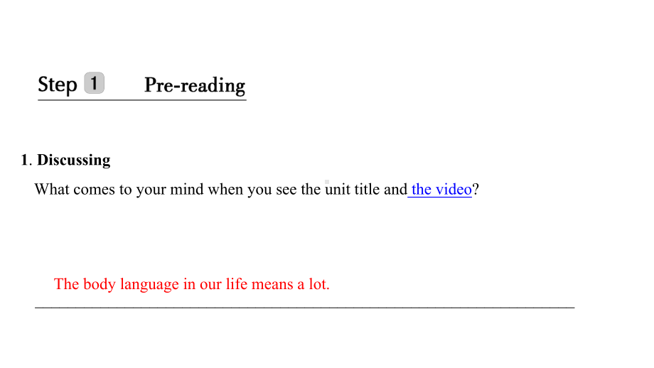 （新教材）人教版（2019）高中英语选择性必修第一册Unit 4 body language Reading for thinking ppt课件.pptx_第2页