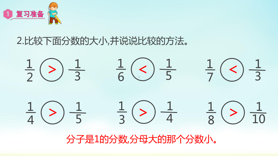 三年级数学上册课件-第8单元　分数的初步认识1.3同分母分数比较大小-人教版.pptx_第3页