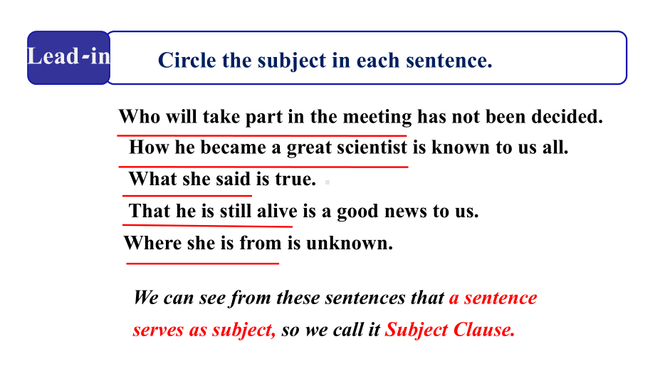 （新教材）人教版（2019）高中英语选择性必修第一册Unit5 Discover useful structures主语从句 ppt课件.pptx_第3页