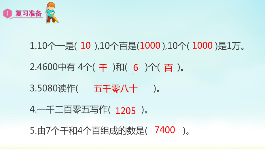 小学数学人教版四年级上册：第1单元 大数的认识-同步课件1.1认识亿以内数的计数单位、数级和数位.pptx_第2页