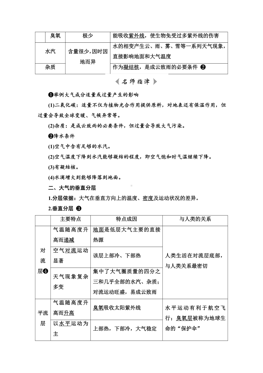 （新教材）2022年新高考地理人教版一轮复习教学案：第2章 第1节　大气的组成和垂直分层　大气受热过程（含解析）.doc_第2页