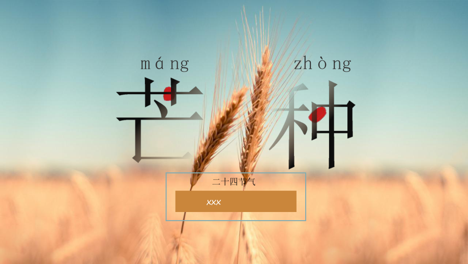 二十四节气之芒种PPT模板下载.pptx_第1页