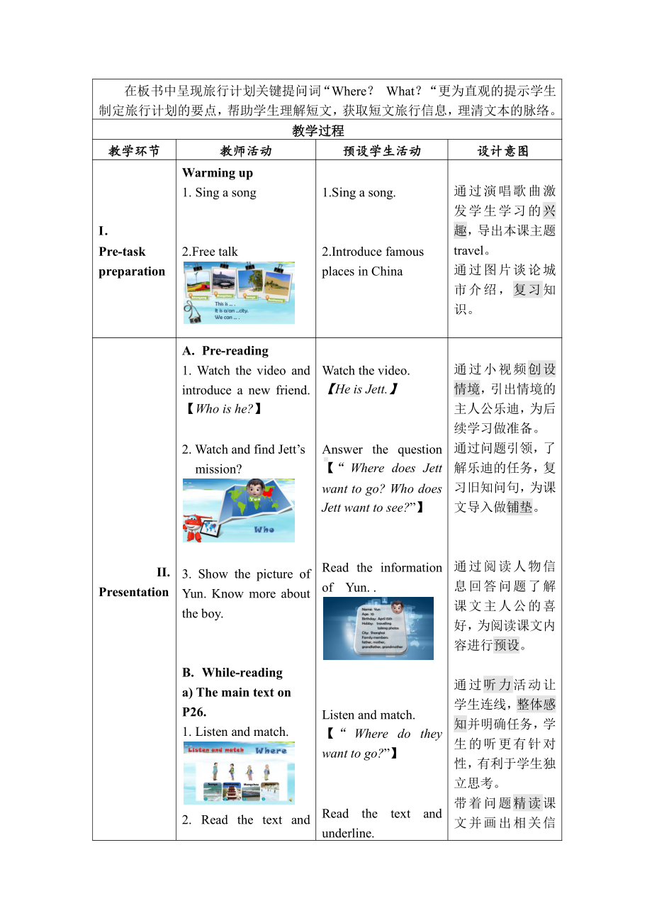 人教版（新起点）四年级下册Unit 3 Travel Plans-Lesson 3-教案、教学设计-部级优课-(配套课件编号：417f4).docx_第3页