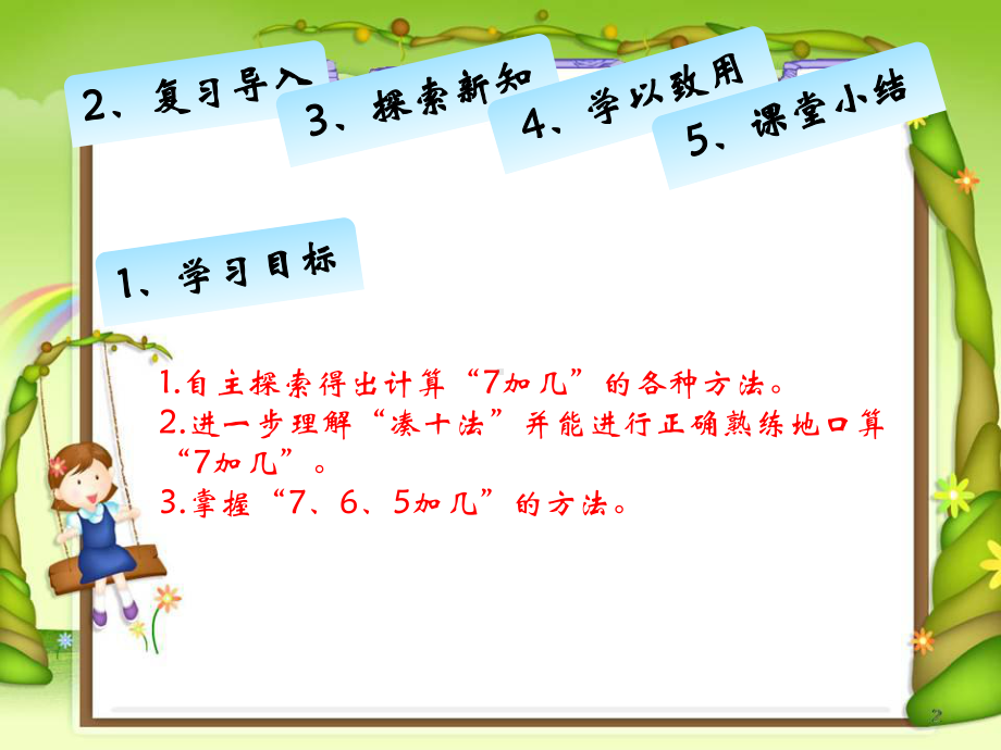 北师大版数学一年级上册-09七 加与减（二）-055 有几只小鸟（7.6.5加几的进位加法）-课件03.pptx_第2页