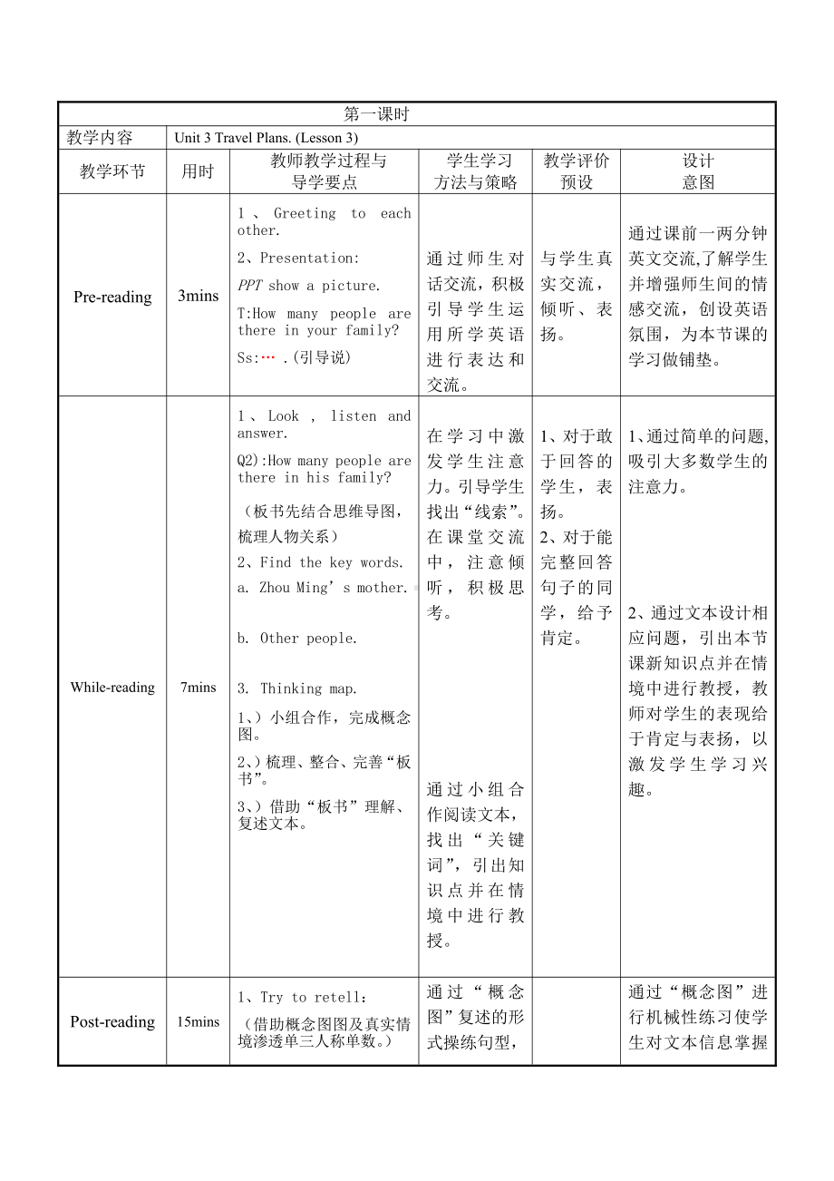 人教版（新起点）四年级下册Unit 3 Travel Plans-Lesson 3-教案、教学设计-市级优课-(配套课件编号：c019b).doc_第3页