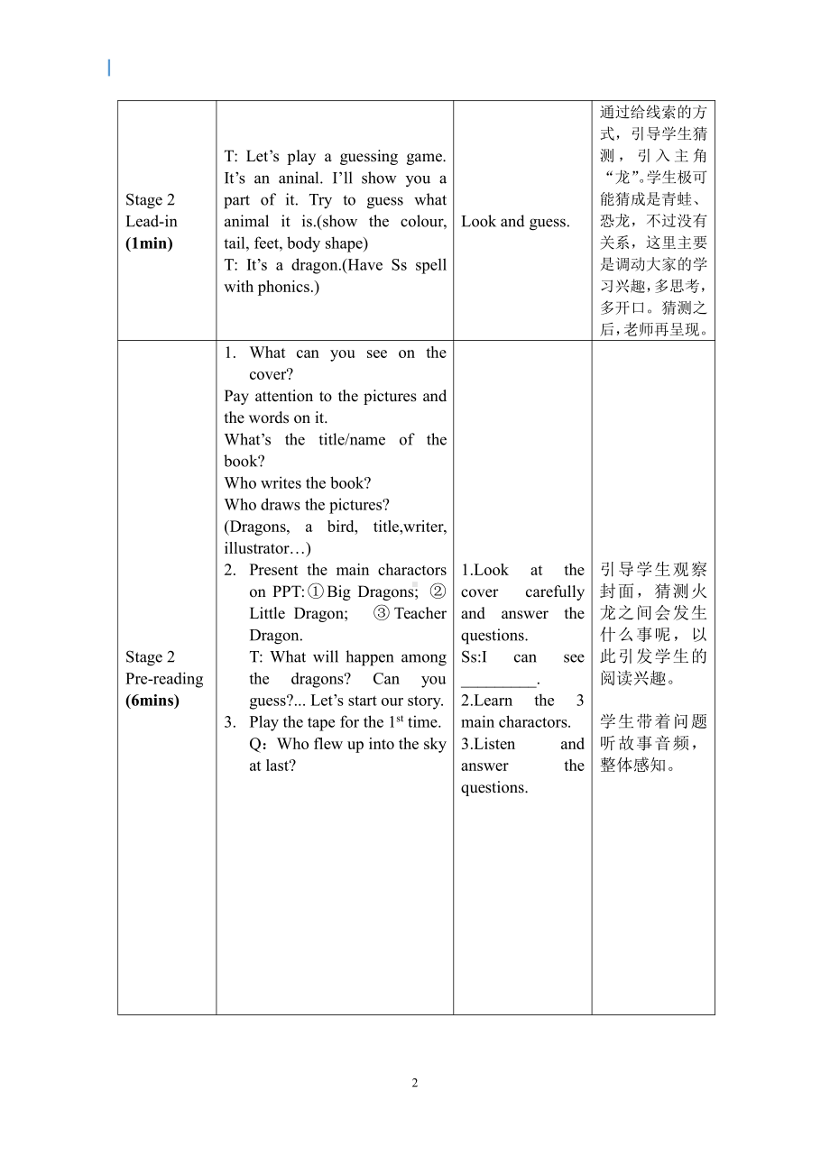 人教版（新起点）四年级下册Unit 5 Free Time-Story Time-教案、教学设计--(配套课件编号：20294).docx_第2页