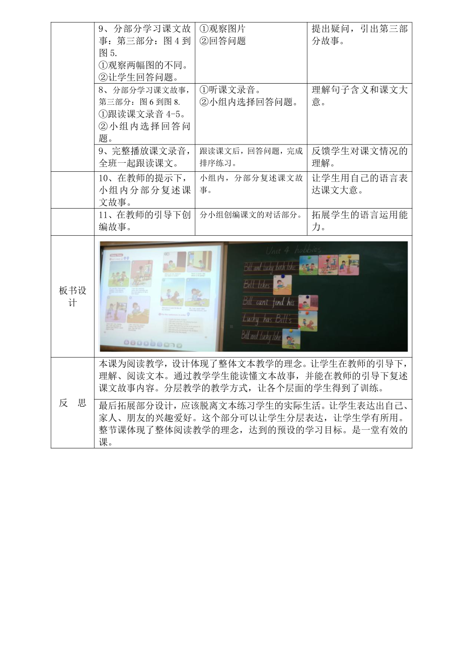 人教版（新起点）四年级下册Unit 4 Hobbies-Story Time-教案、教学设计--(配套课件编号：b1094).doc_第2页