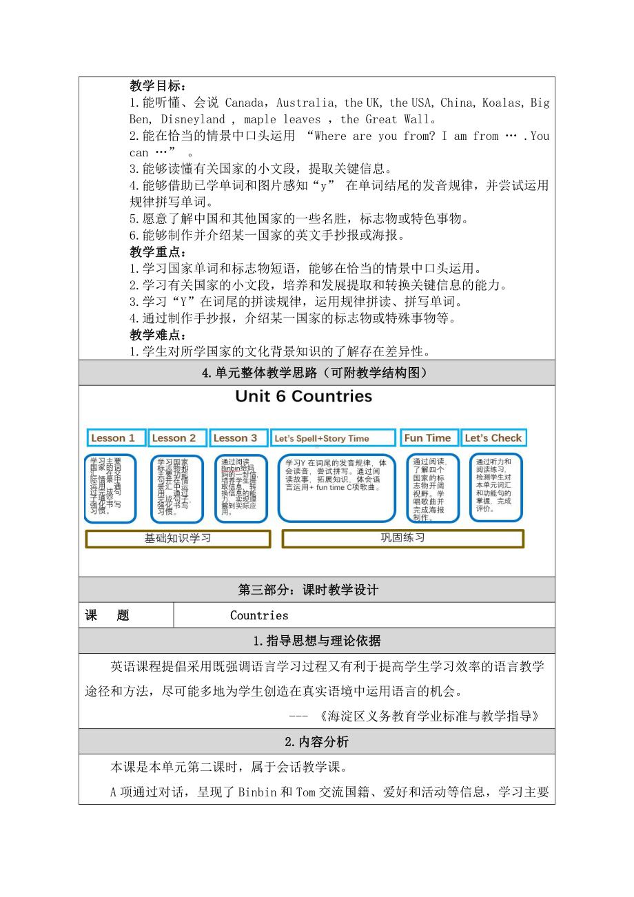 人教版（新起点）四年级下册Unit 6 Countries-Lesson 2-教案、教学设计-公开课-(配套课件编号：81688).docx_第2页