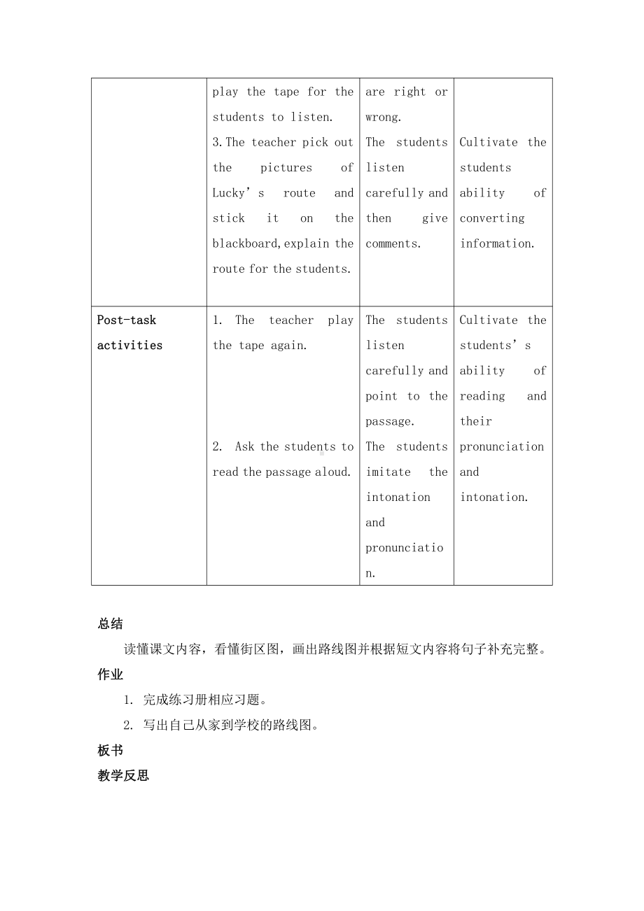 人教版（新起点）四年级下册Unit 1 My neighbourhood-Lesson 3-教案、教学设计--(配套课件编号：d0097).docx_第3页