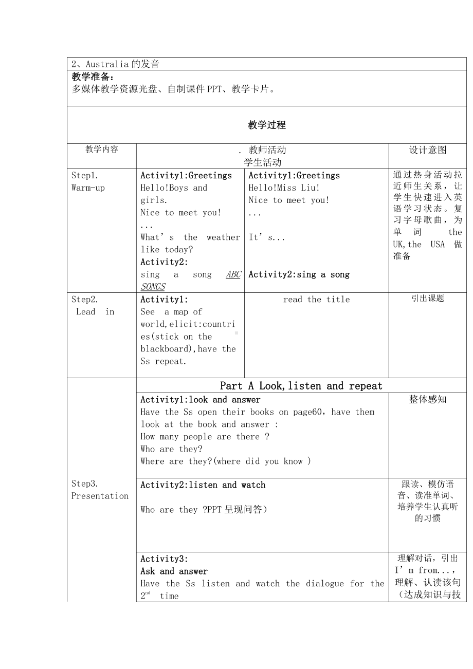 人教版（新起点）四年级下册Unit 6 Countries-Lesson 1-教案、教学设计--(配套课件编号：e0d40).docx_第2页