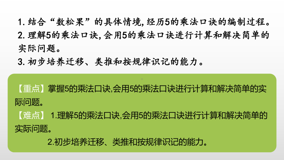 北师大版数学二年级上册-05五 2~5的乘法口诀-01数松果-课件02.pptx_第2页