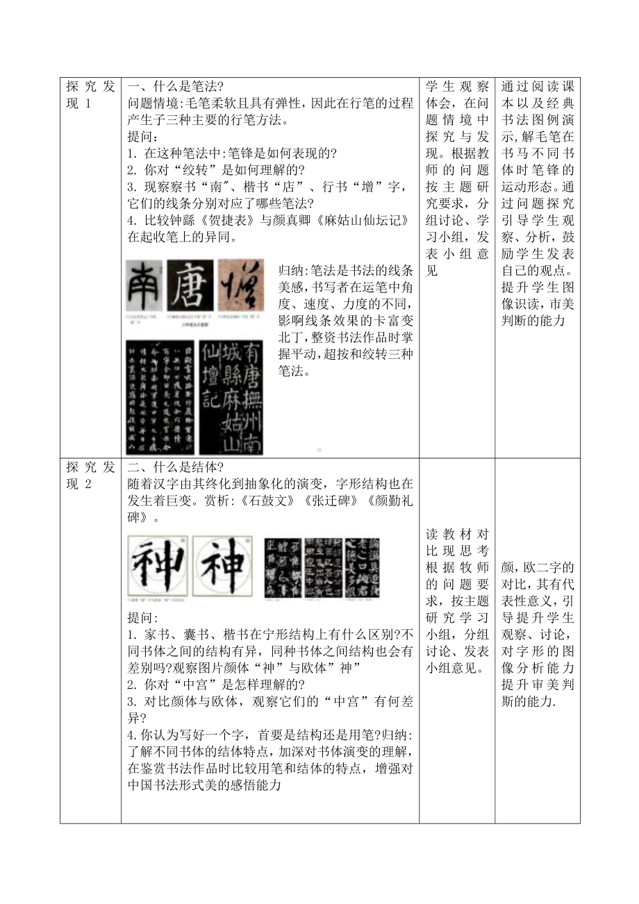 （2021）新人教版 高中美术《美术鉴赏》第5课 书为心画-—中国书法教案.docx_第2页