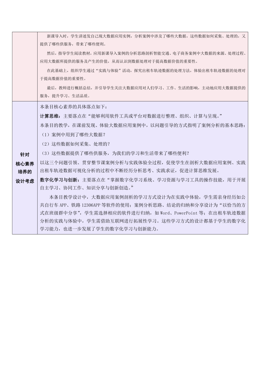 （2021）新浙教版 高中信息技术 必修1 数据与计算 4.3 大数据典型应用 教学设计.docx_第3页