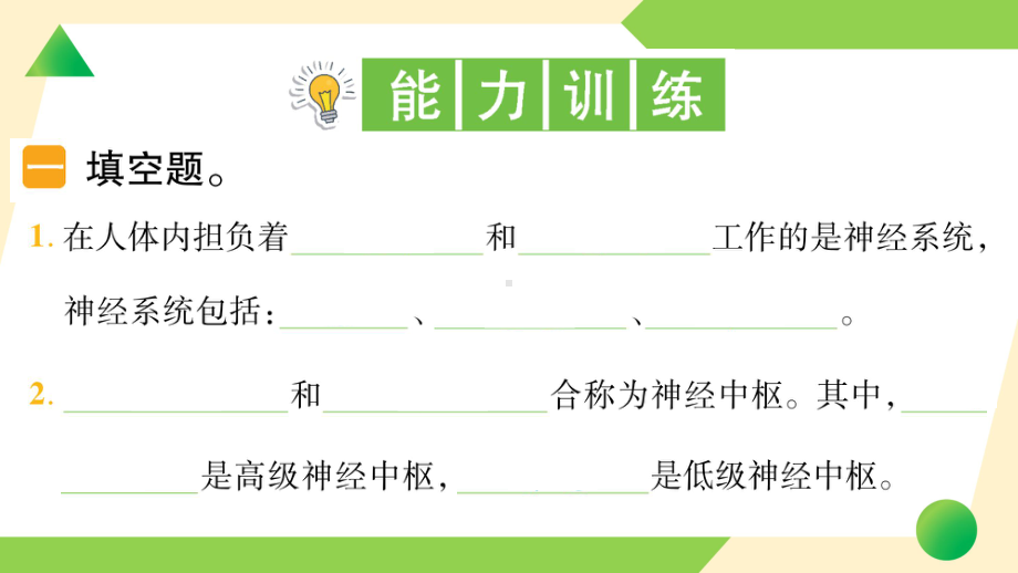 2021新教科版五年级上册《科学》5 身体的“联络员” 知识点 及 练习.ppt_第3页