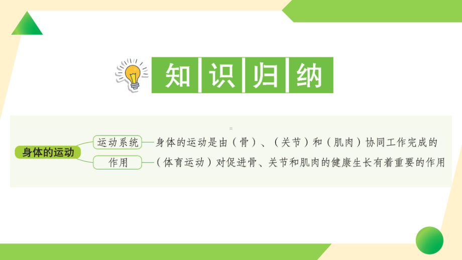 2021新教科版五年级上册《科学》2 身体的运动 知识点 及 练习.ppt_第2页