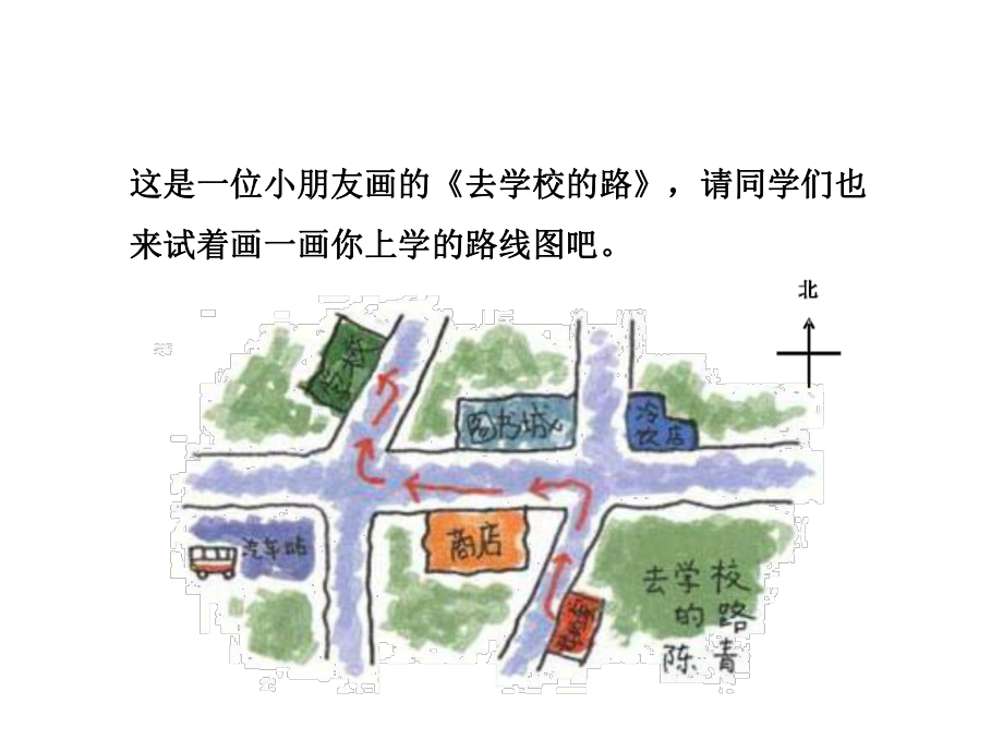 五年级数学上册课件：第1单元 2认识简单路线图（冀教版）.pptx_第3页