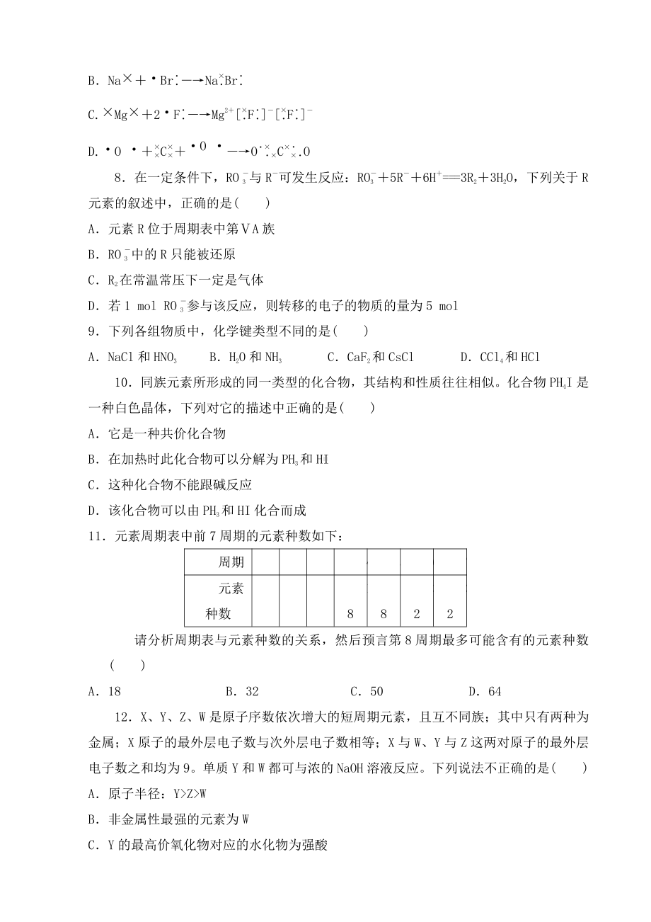 必修2第1章质量检测试题.doc_第2页