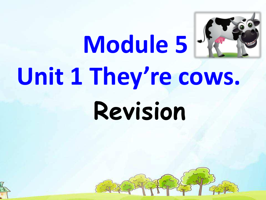 外研版（一起）一年级下册Module 5-Unit 1 They're cows.-ppt课件-(含教案+微课+视频+素材)--(编号：702fb).zip