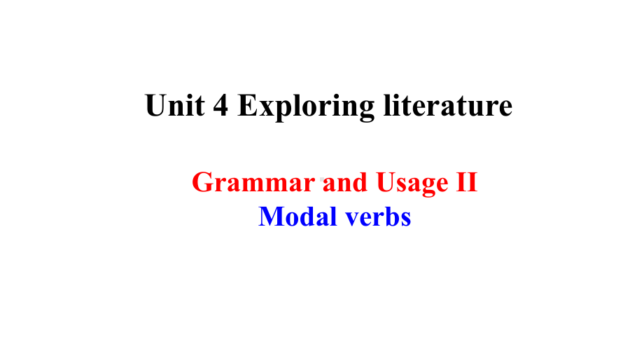 （2021新牛津译林版）高中英语必修二Unit4 Grammar and usage (I) 知识点ppt课件.pptx_第1页