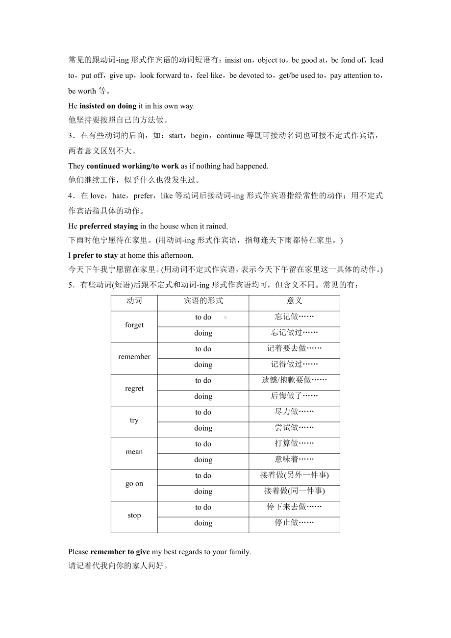 （2021新牛津译林版）高中英语选择性必修一Unit 2 单元语法：动名词作主语和宾语学案.docx_第3页