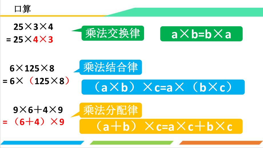 沪教版五年级上册数学2.4 整数乘法运算定律推广到小数ppt课件.pptx_第2页