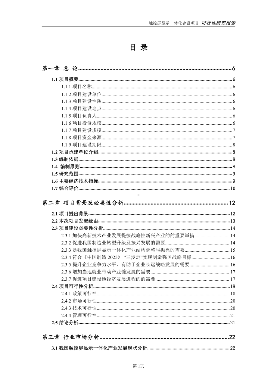 触控屏显示一体化项目可行性研究报告-完整可修改版.doc_第2页