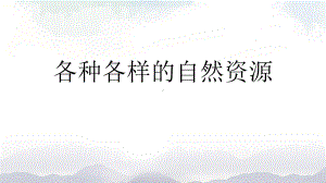 2021新人教鄂教版六年级上册科学4.12各种各样的自然资源ppt课件.pptx