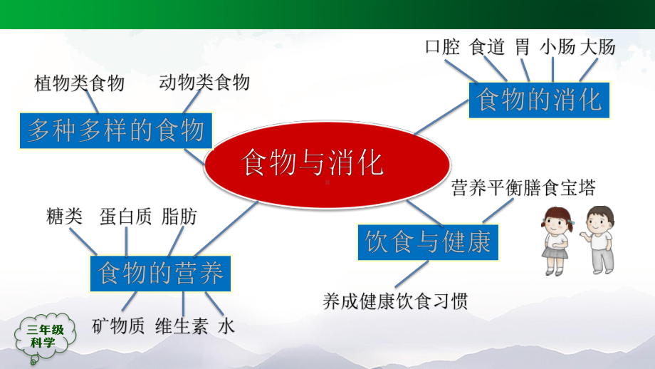 2021新人教鄂教版三年级上册科学第一单元 食物与消化（单元回顾）ppt课件.pptx_第2页