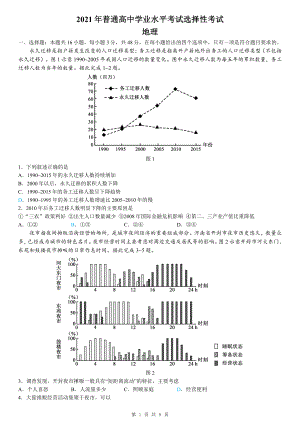 2021年高考地理试题（湖南卷）.pdf