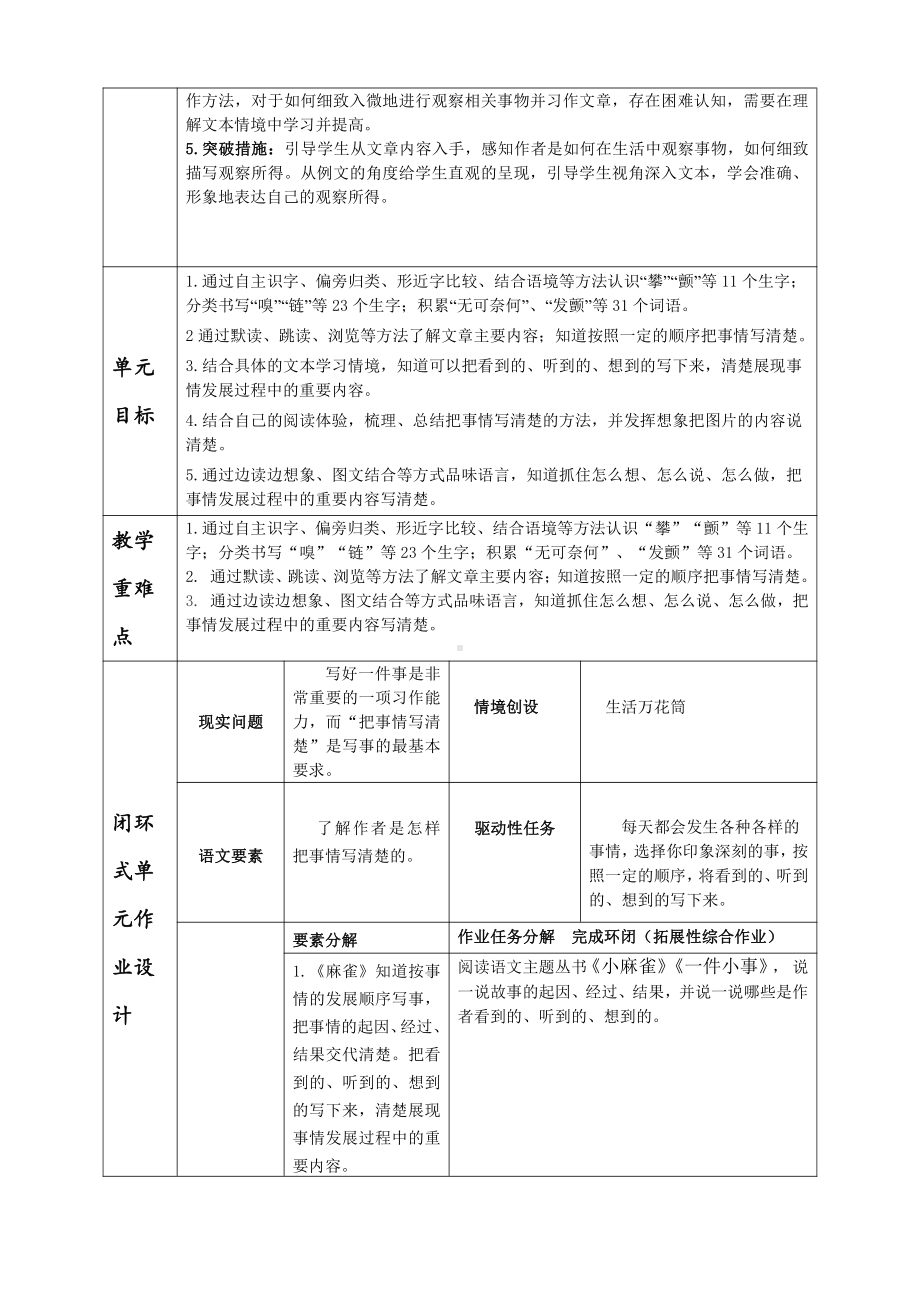 部编版潍坊某校四年级语文上册第五单元《习作：多彩生活》备课教案二次修改.doc_第3页