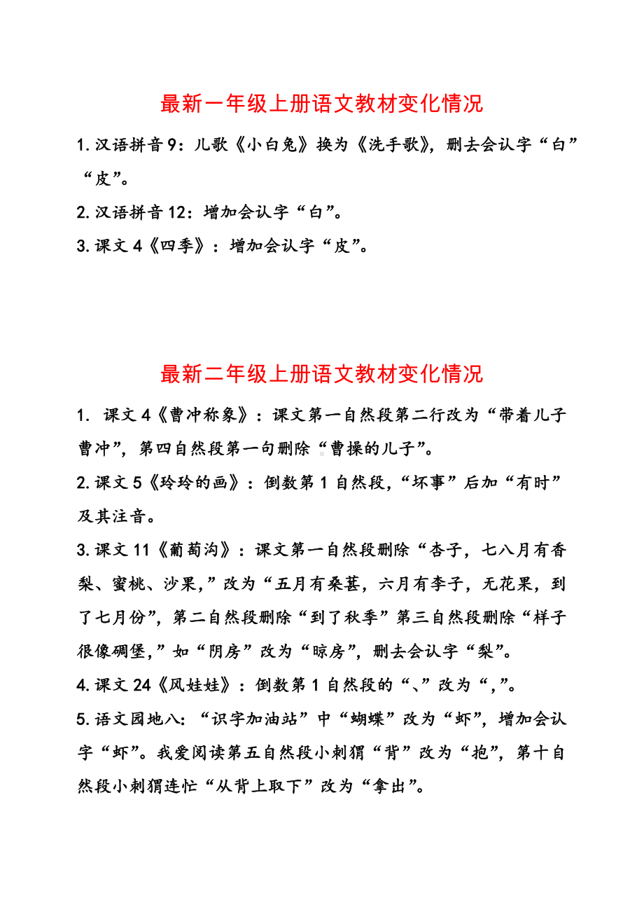 2021秋统编教材最新1-6年级上册语文教材变化情况.pdf_第1页