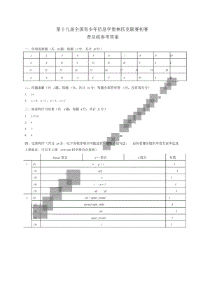 NOIP2013普及组初赛参考答案.doc