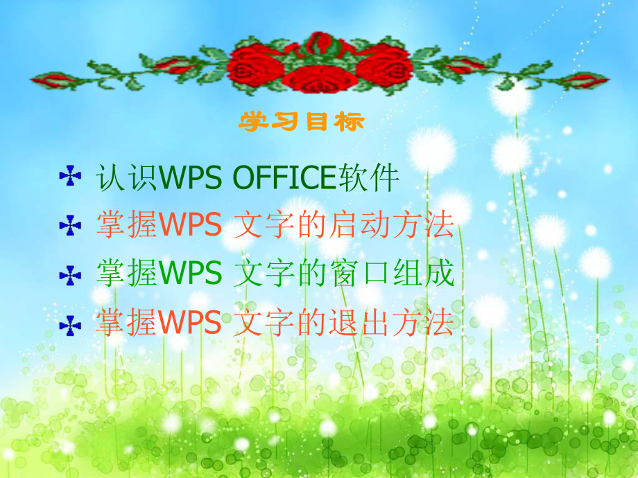 新苏科版四年级全册信息技术第1课认识“wps“文字 ppt课件.ppt_第2页