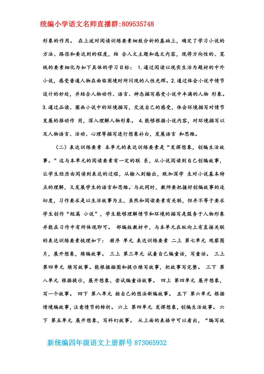 （部编(统编)版六年级上册语文）六年级上册第四单元解读.docx_第3页