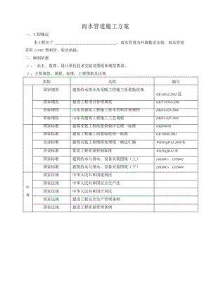 雨水管施工方案.doc