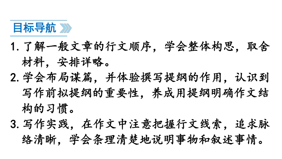 （人教部编版）七年级上语文《写作 思路要清晰》优质课堂教学PPT课件.pptx_第3页