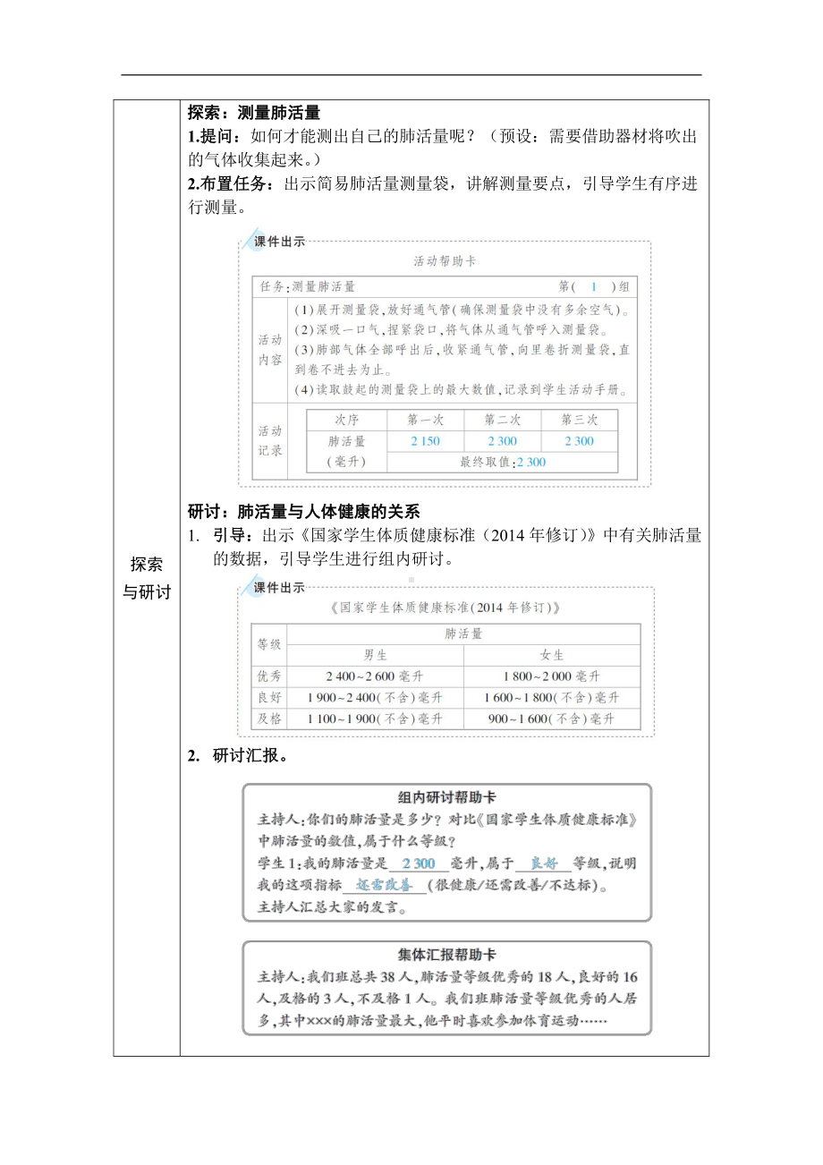 2021新教科版四年级上册科学第二单元 第3课 测量肺活量 教案.docx_第2页