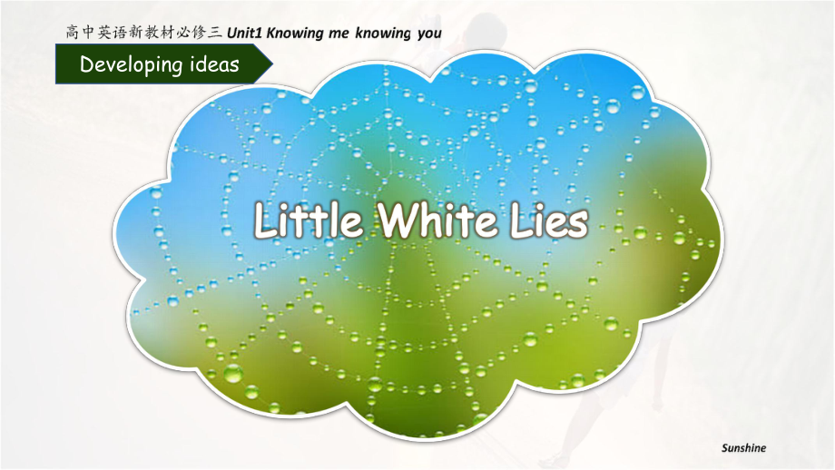 （2019新教材）外研版高中英语必修三Unit 1Knowing you knowing me Little white lies ppt课件.pptx_第1页