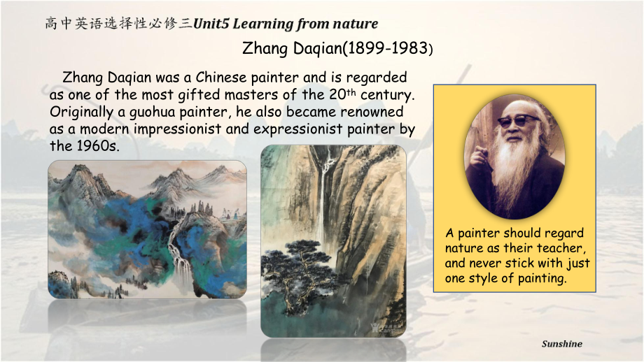 （2019新教材）外研版高中英语必修三Unit 5 Learning from nature Starting out andUnderstanding ideas Lessons from nature ppt课件.pptx_第3页