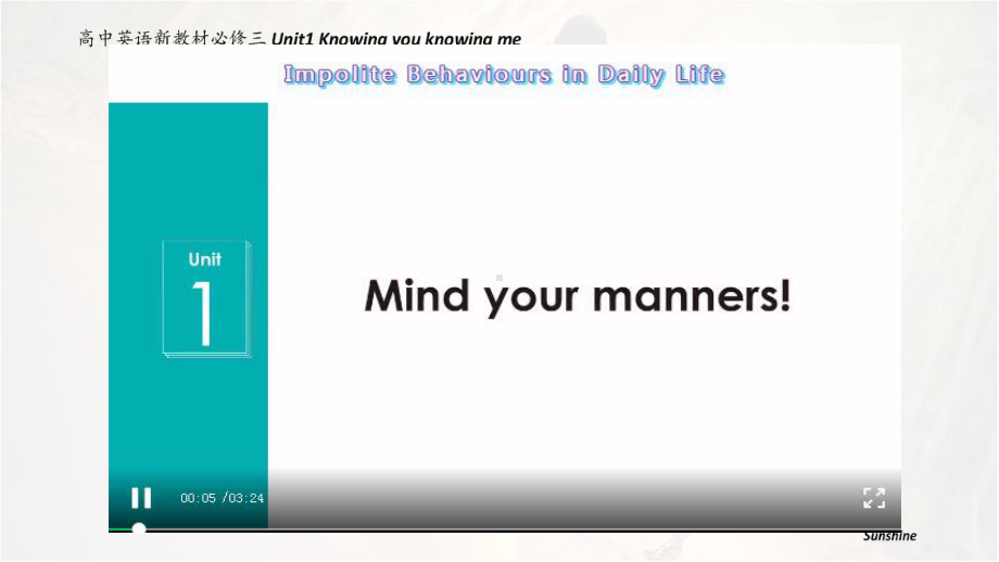 （2019新教材）外研版高中英语必修三Unit 1 Knowing you knowing me Mind your manners ppt课件.pptx_第3页