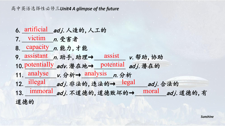 （2019新教材）外研版高中英语必修三Unit 4 Section A 知识点 ppt课件.pptx_第3页