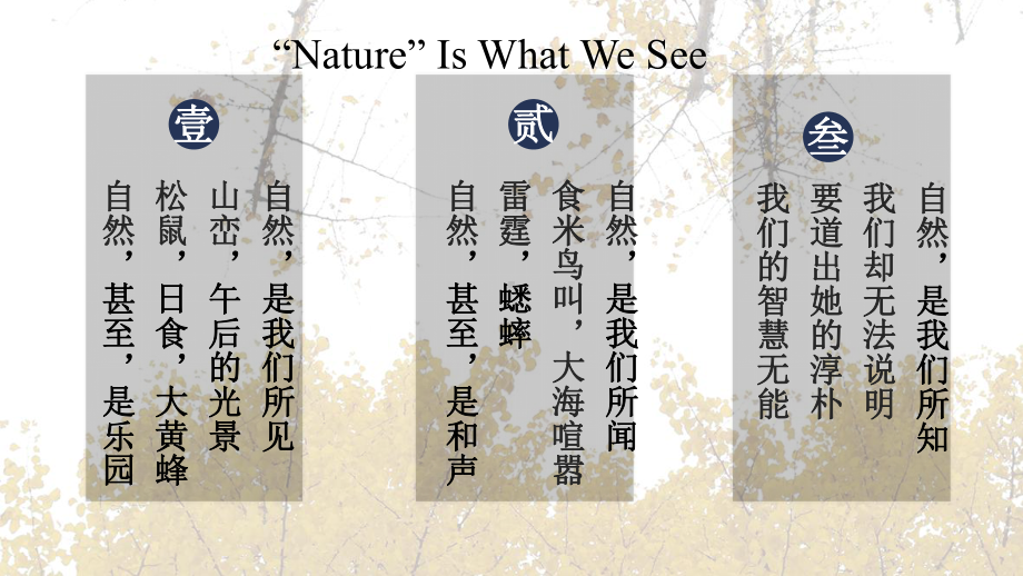 （2019新教材）外研版高中英语必修三Unit 6 Nature in words Period 1 Starting out and uderstanding ideas-同步 ppt课件.pptx_第3页