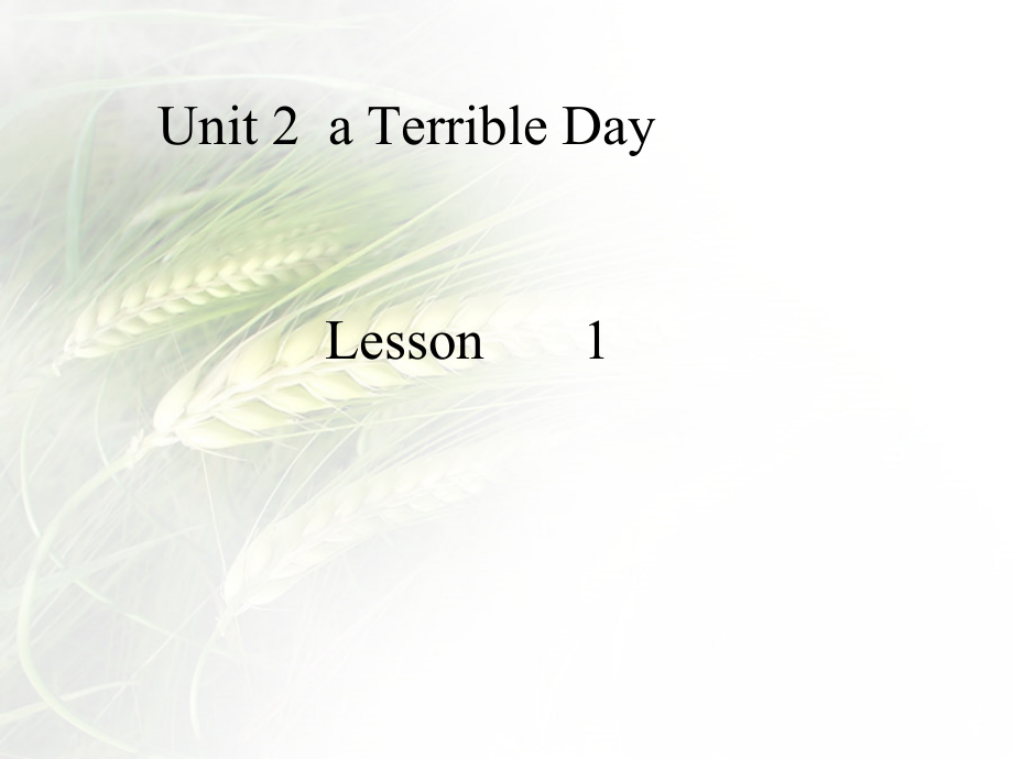 重庆大学版六年级下册Unit 2 A Terrible Day-Lesson 1-ppt课件-(含教案+视频+素材)--(编号：00905).zip