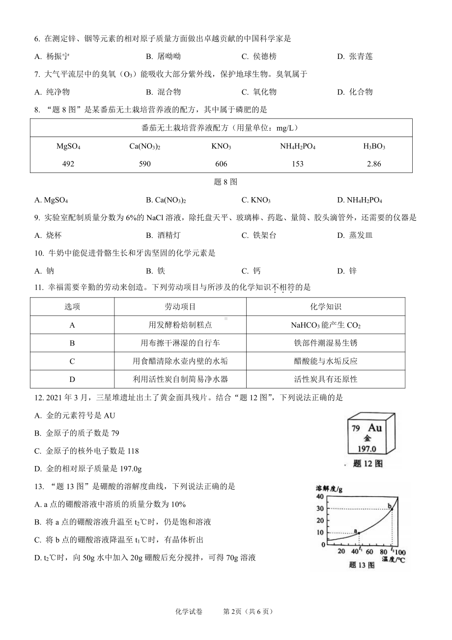 2021年广东省中考化学试卷真题.docx_第2页