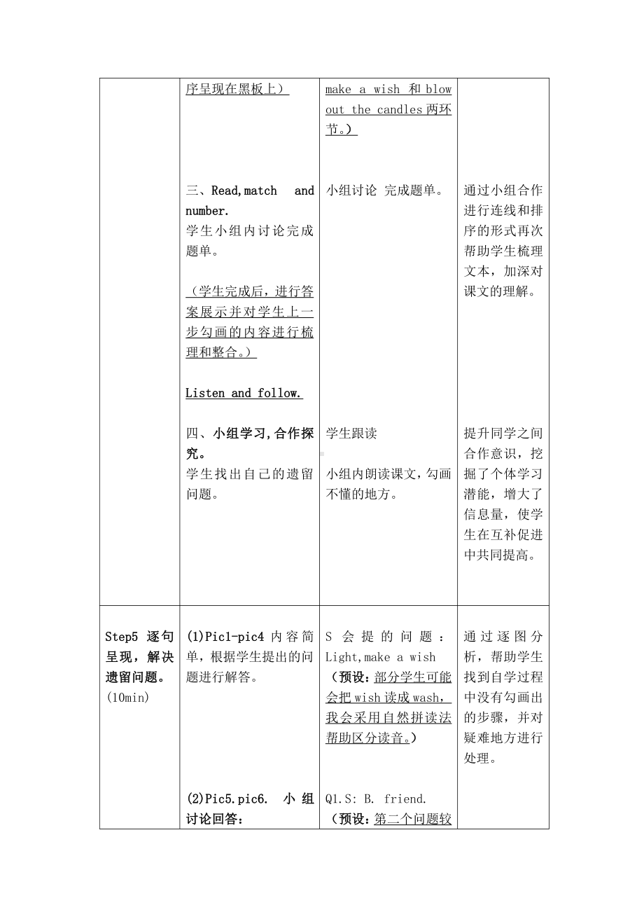 川教版五年级下册Unit 3 A Birthday Party-Lesson 3 Having a Birthday Party-教案、教学设计-公开课-(配套课件编号：f026f).doc_第3页