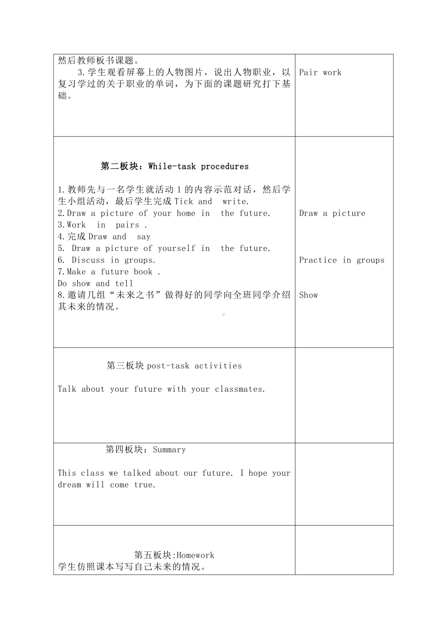 沪教版（三起）五年级下册Module 1 Changes and differences-Project 1-教案、教学设计-公开课-(配套课件编号：70bf9).doc_第2页