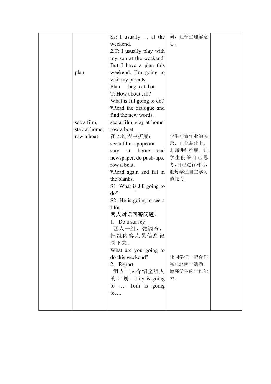 沪教版（三起）五年级下册Module 2 Work and play-5 At the weekend-教案、教学设计-公开课-(配套课件编号：f0201).docx_第2页