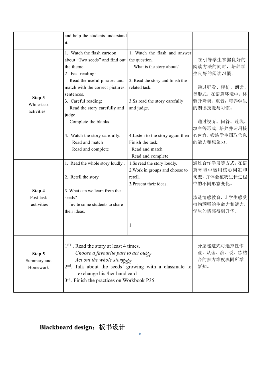 沪教版（三起）四年级下册Module 4 Things we enjoy-10 My garden-教案、教学设计-公开课-(配套课件编号：107cb).doc_第3页