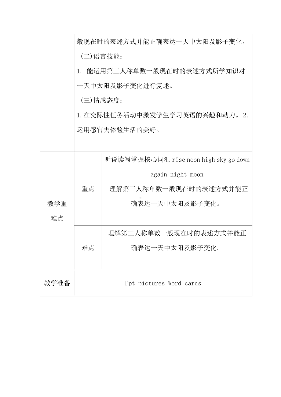 沪教版（三起）四年级下册Module 1 Using my five senses-3 Look and Say-教案、教学设计-公开课-(配套课件编号：c0052).docx_第2页