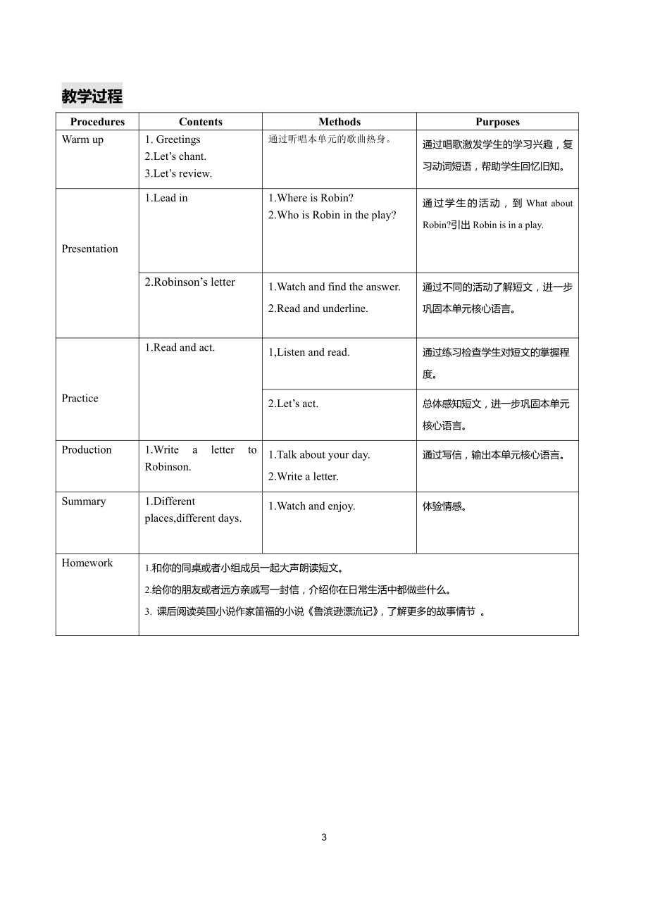 沪教版（三起）五年级下册Module 2 Work and play-Project 2-教案、教学设计--(配套课件编号：7176b).docx_第3页